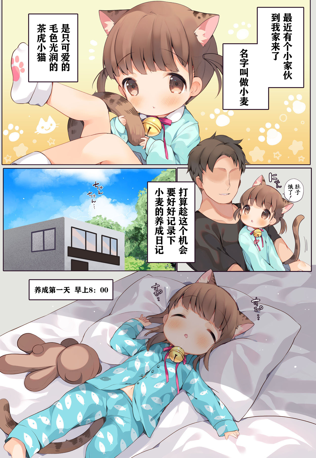 [SUNCHILD (Midoriha Mint)] Nyanko Ikusei Nikki Sono 1 [Chinese][HHZ04个人汉化] page 4 full