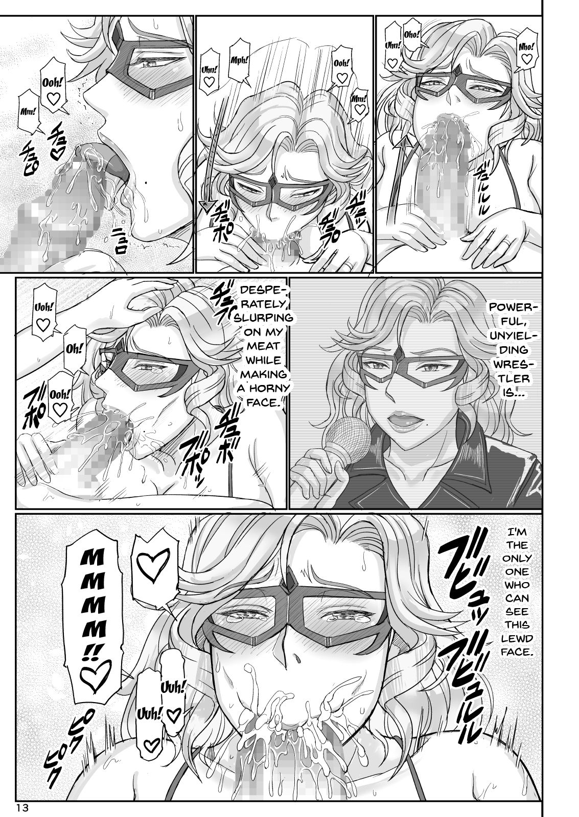 [Gouon (SWA)] Mama wa Russian Half no Akuyaku Wrestler 2 - H Mizugi de Dokidoki Hen | Mama Is a Half Russian Half Akuyaku Wrestler 2 [English] {Doujins.com} [Digital] page 13 full