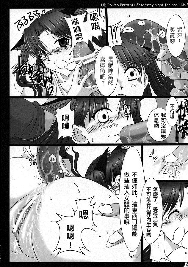 (ComiComi9) [UDON-YA (Kizuki Aruchu, ZAN)] Nekomimi Hadaka EpuRin (Fate/stay night) [Chinese] [wl00314824個人漢化] page 15 full