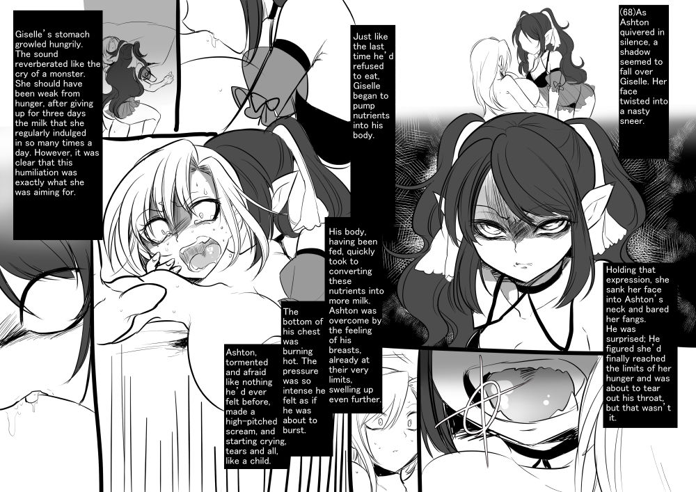 [Kouji] Bishoujo Vampire ni Bonyuu Drink Bar ni Sareru Hanashi | Turned into a Breast Milk Fountain by a Beautiful Vampire [English] [Limonchik11] page 71 full