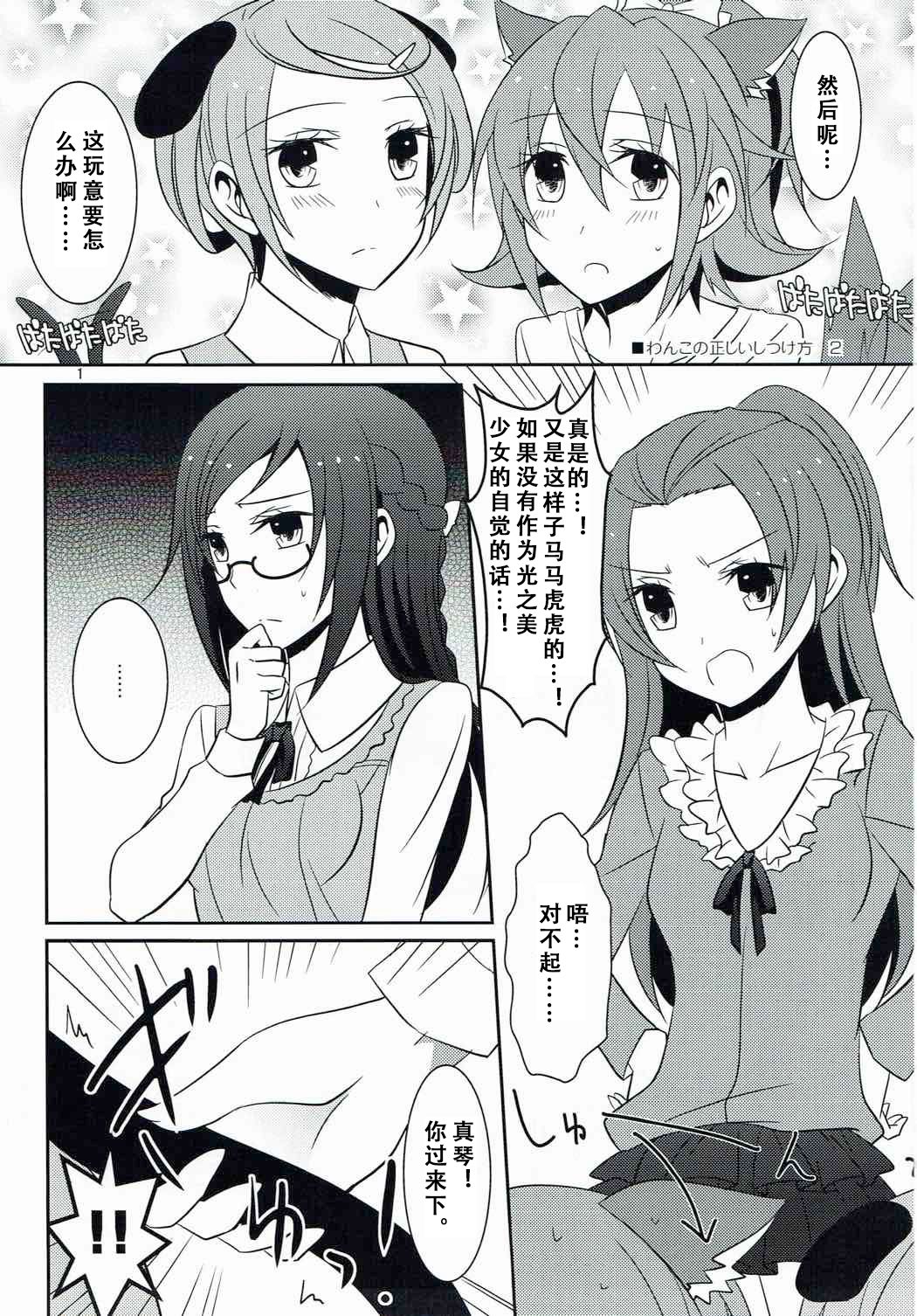 (C85) [434 Not Found (isya)] Wanko no Tadashii Shitsuke Kata 2 (Dokidoki Precure) [Chinese] [v.v.t.m] page 3 full