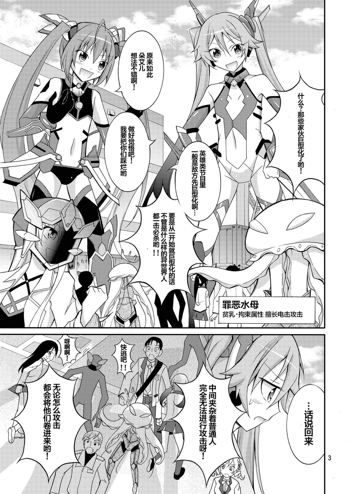 (C87) [Nihon Dandy (Matsuno Susumu)] Hinnyuu Kanshoukai (Ore, Twintail ni Narimasu.) [Chinese] [CE家族社] page 3 full