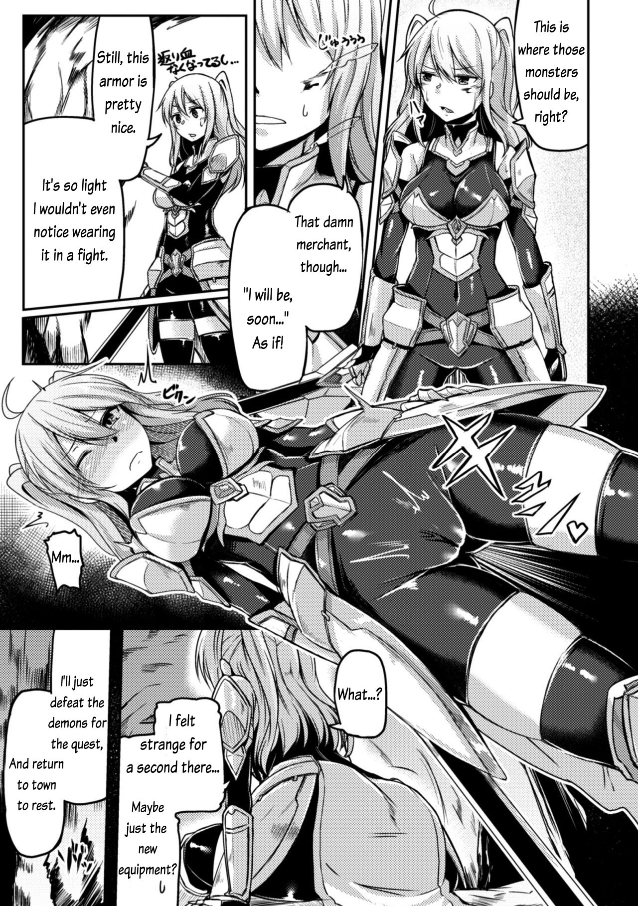 [Hirno] Mamono Karai no Yoroi | Demon Eating Armor (2D Comic Magazine Shokushu Yoroi ni Zenshin o Okasare Mugen Zecchou! Vol. 3) [English] [Rewrite] page 5 full