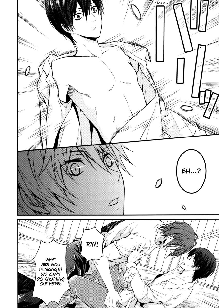 (SUPER23) [Aiou (Aoshi Hina)] Hen na T-shirt Kisetara Kareshi ga Okashiku Natta | Having donned an odd t-shirt, the boyfriend became strange (Free!) [English] [Arigatomina] page 7 full