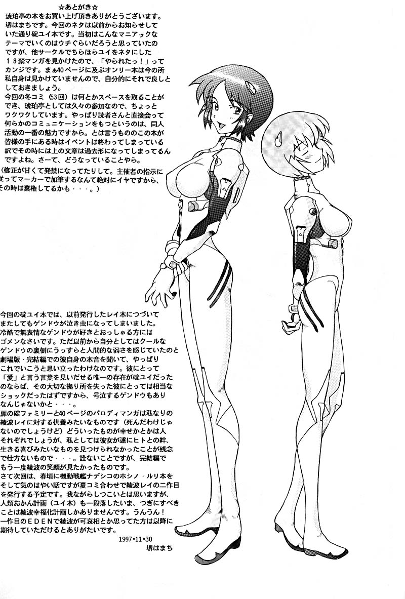 (C53) [Kohakutei (Sakai Hamachi)] Eden -Yui- (Neon Genesis Evangelion) page 38 full