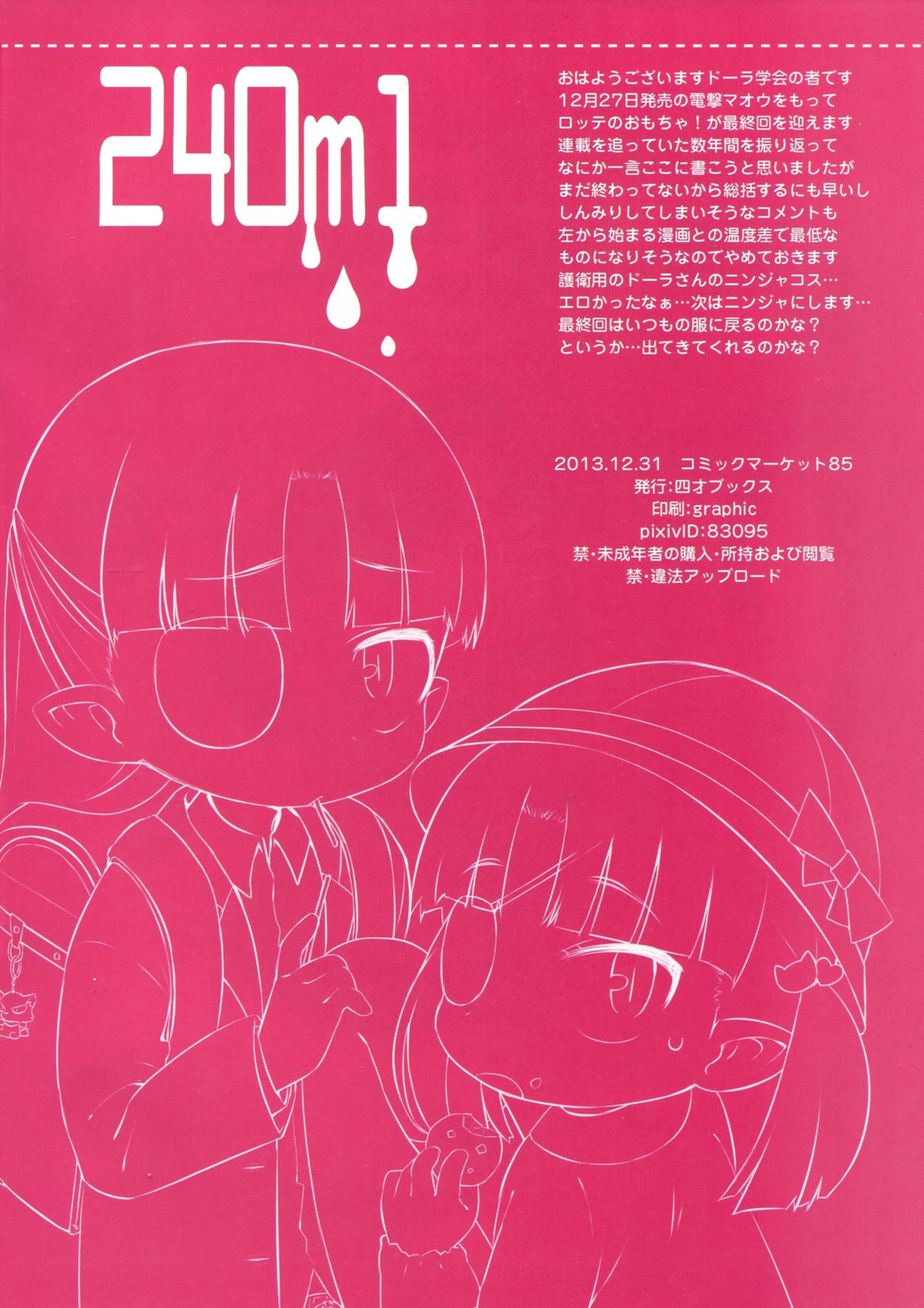 (C85) [Yonsai Books (Ogata Zen)] 240ml (Lotte no Omocha!) page 2 full