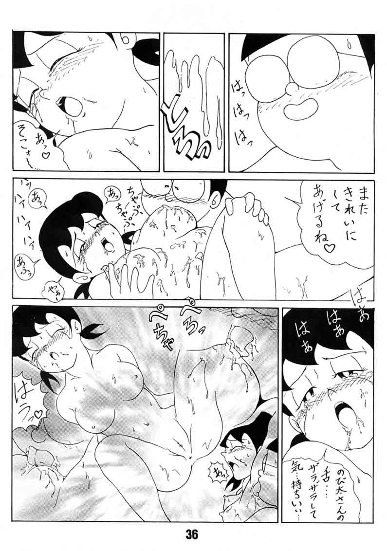 (C60) [TWIN TAIL (Various)] Gokigen Ukagai LOVE (Doraemon, Perman) page 35 full