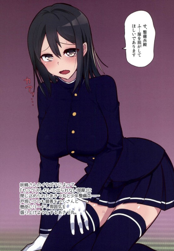 (Houraigekisen! Yo-i! 25Senme!) [Gensou Calcium (Ichimura Taichi)] Akitsu Maru OneShota Ecchi ni Hagemu de Arimasu !! (Kantai Collection -KanColle-) page 4 full