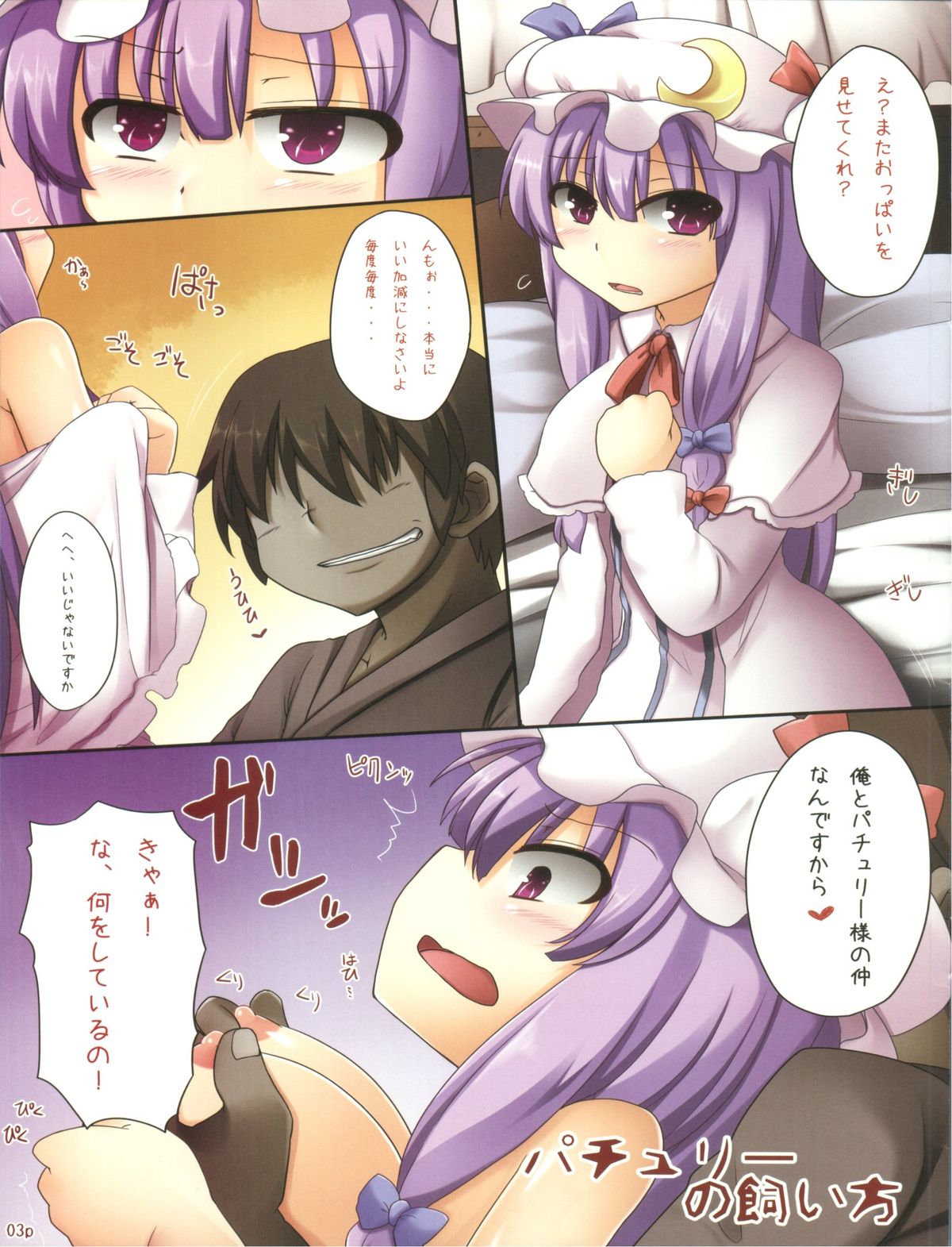 (C79) [Arysuivery, Chiyohan (Ayakase Riberi, Chiyoko)] Patchouli no Kaikata (Touhou Project) page 3 full