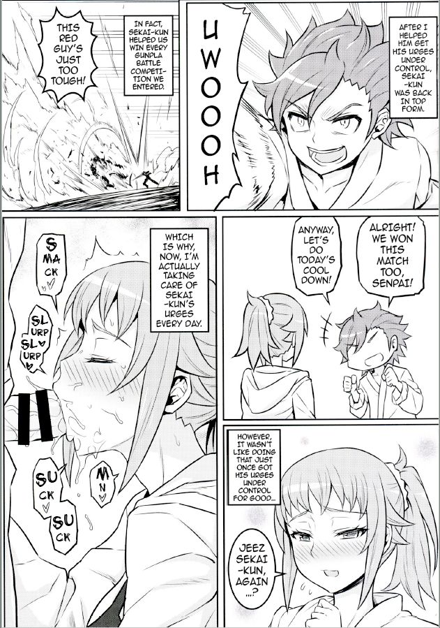 (C87) [Green Ketchup (Zhen Lu)] Nayamashii Fighters | Frustrated Fighters (Gundam Build Fighters Try) [English] {darknight} page 10 full