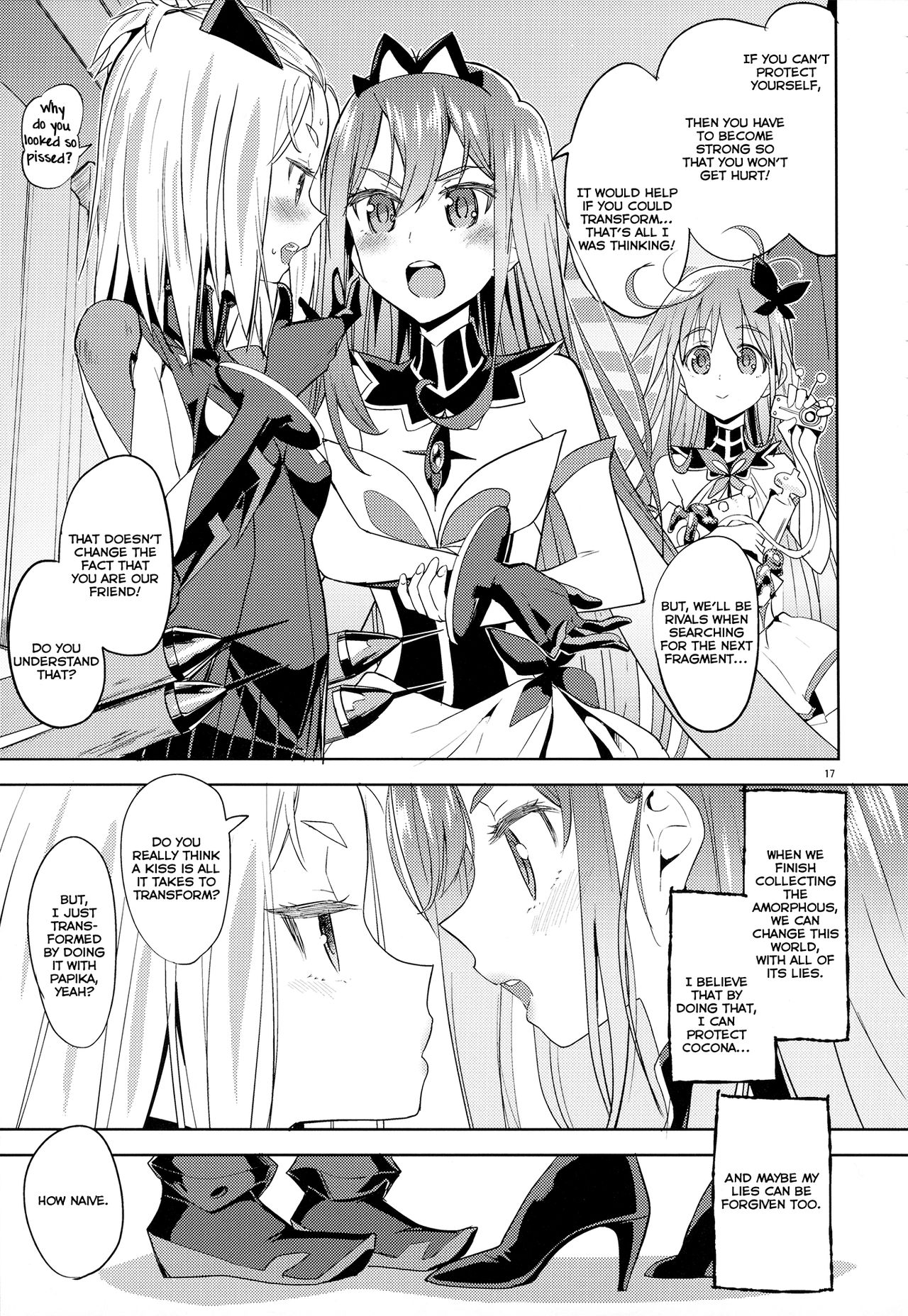 (C91) [Nedaore (Ayane)] Sore dakara Watashi wa Henshin Dekinai | So that's why I can't transform (Flip Flappers) [English] [Lazy Lily & 8/u/ Scanlations] page 18 full