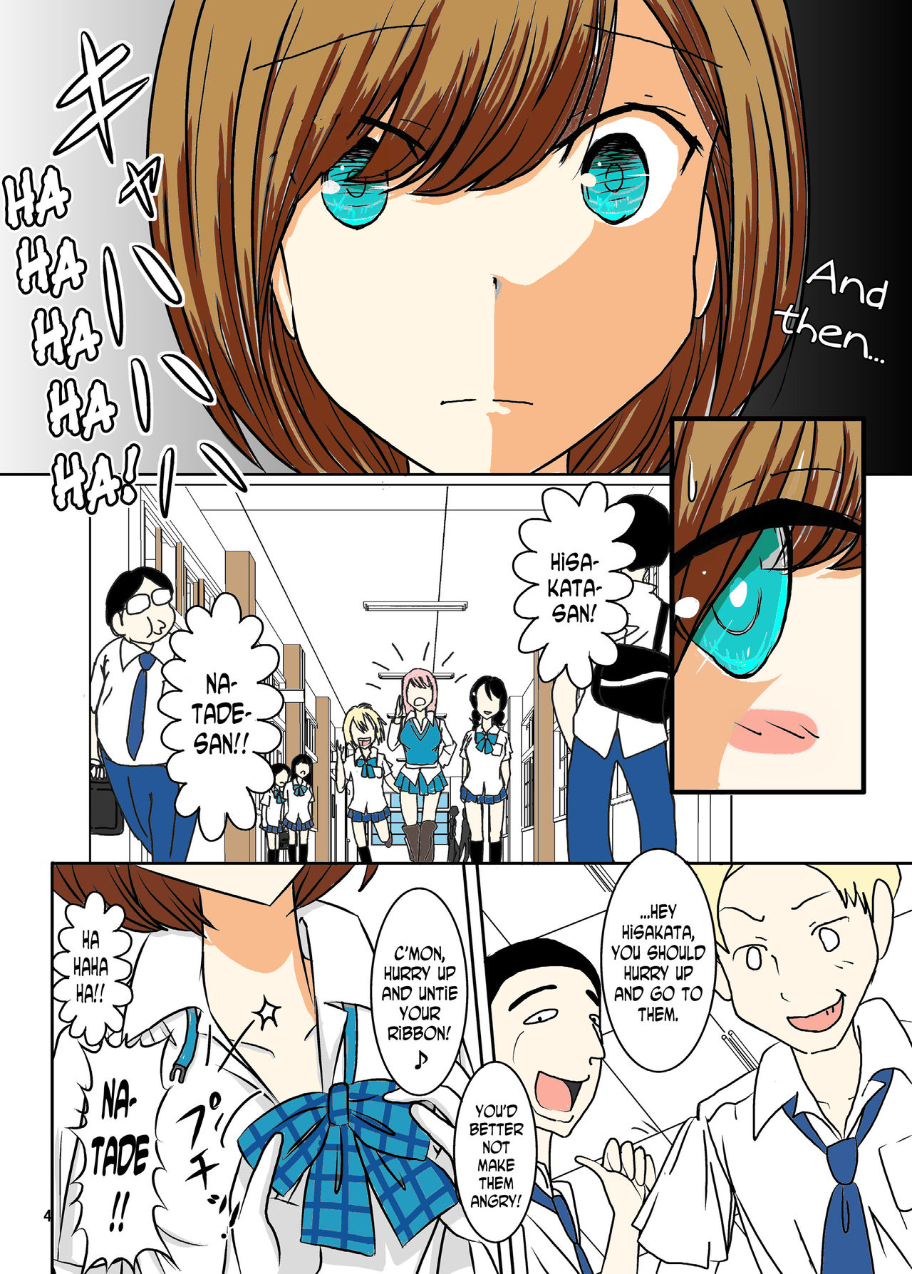 [dressblackheulee (BlackBaka)] Zenra Ijimerarekko-san no Nichijou [English] [N04H] [Colorized] page 4 full