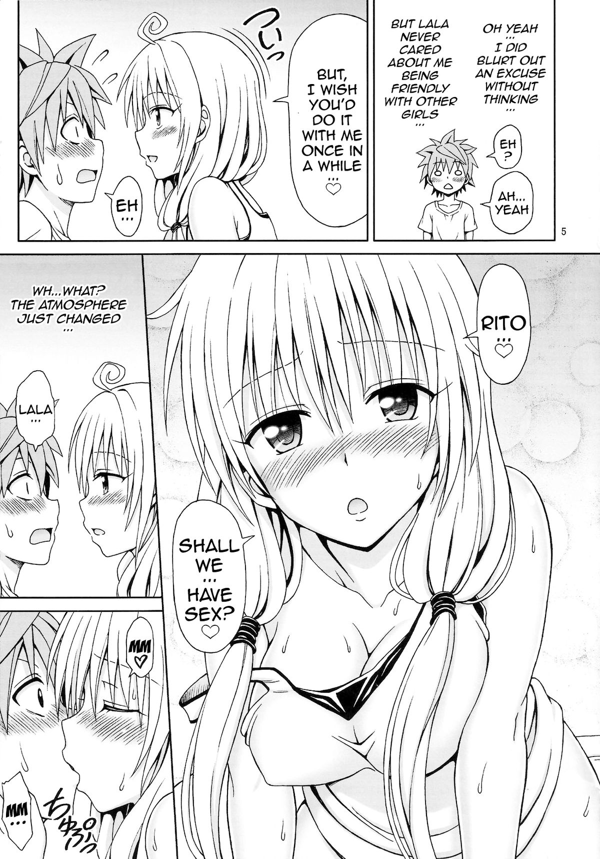 (C85) [Brain Dead (Eiji)] Yappari Lala ga Suki! (To Love-Ru Darkness) [English] {doujin-moe.us} page 4 full