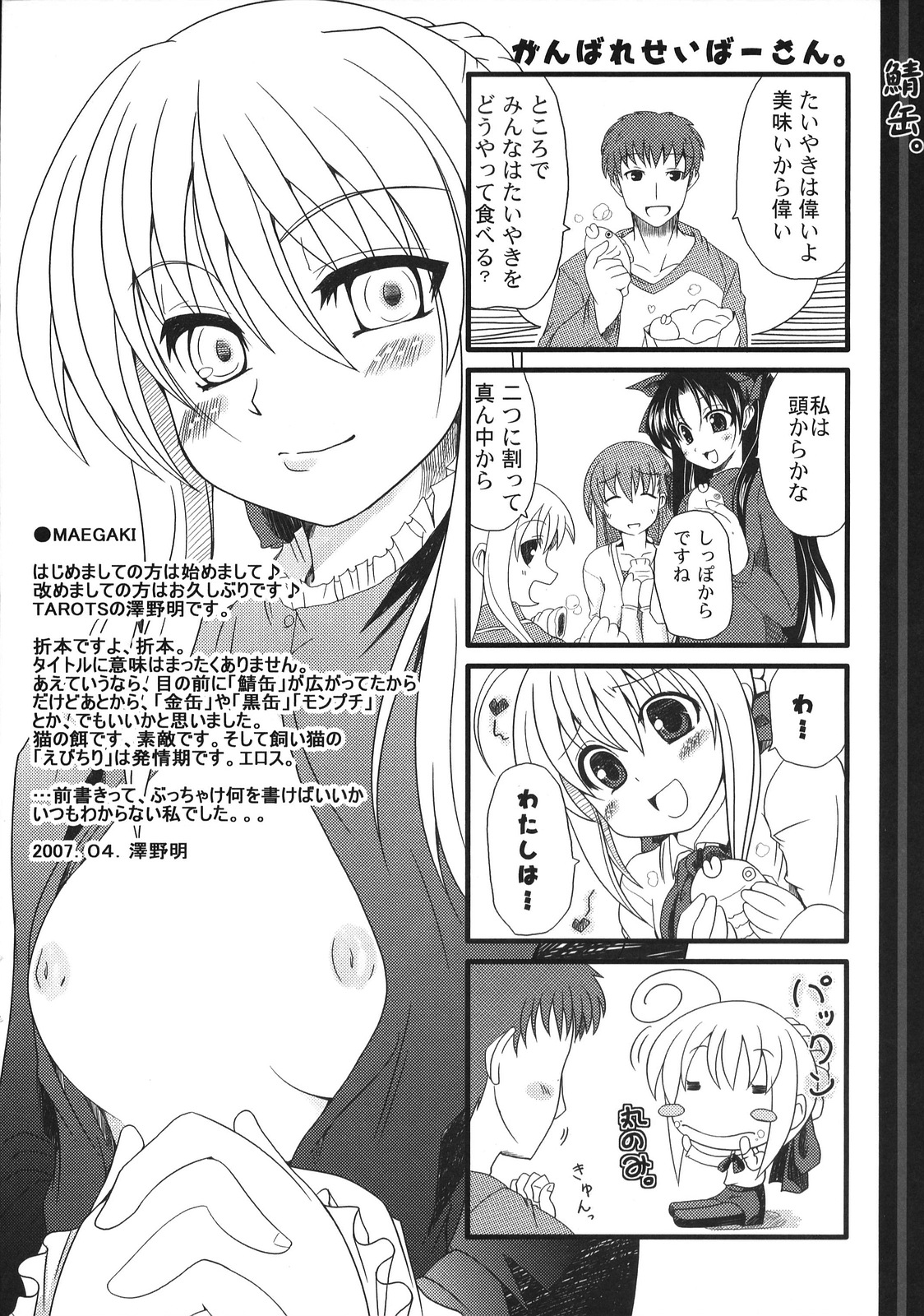 (COMIC1) [TAROTS (Sawano Akira)] Sabakan. Vol. 1 (Fate/stay night) page 2 full
