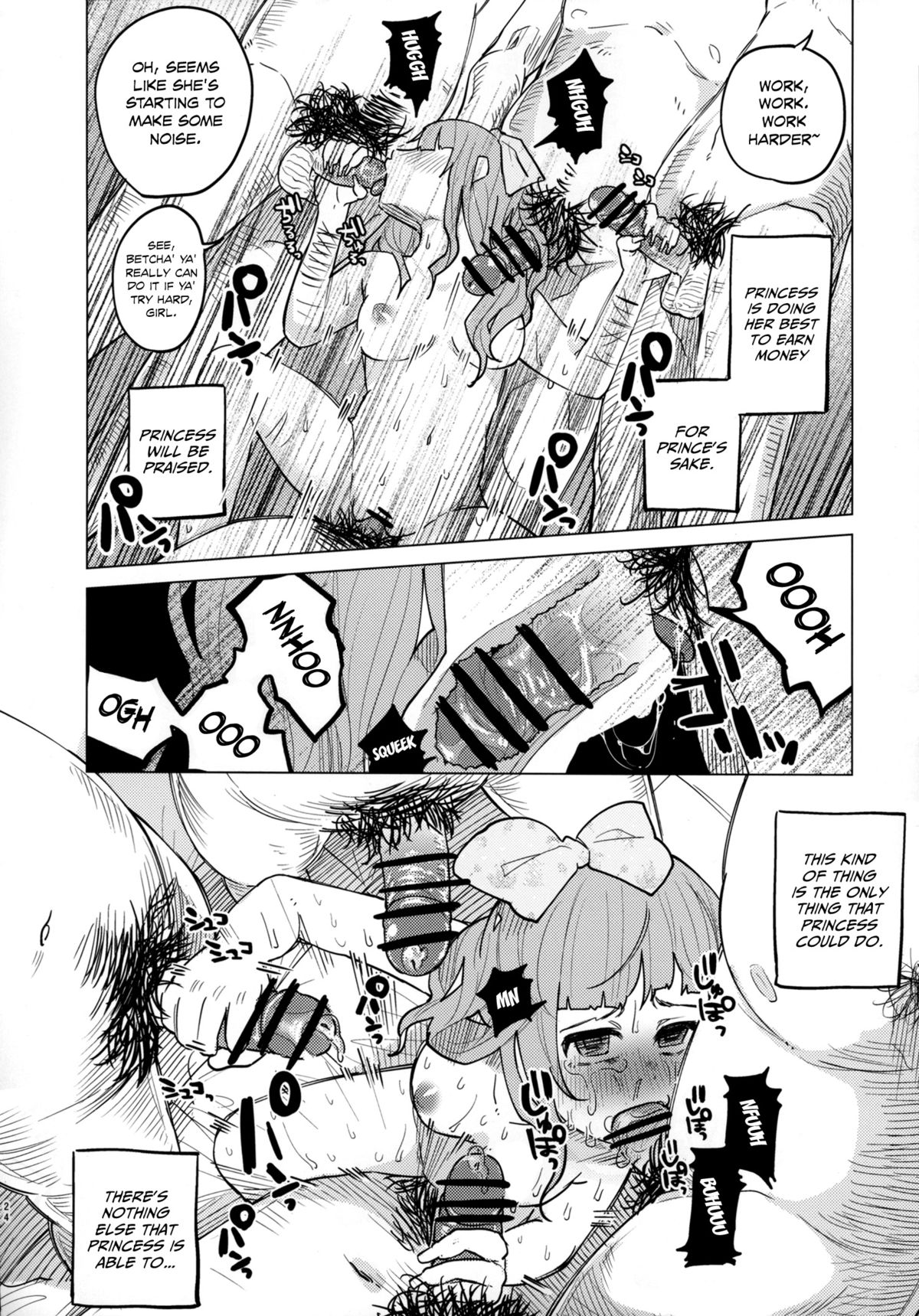 (COMITIA111) [Chemical Janky (Shiruka Bakaudon)] Menhera Hosukyou Bokobokorin! | Beating Up a Mental Host Club Frequenter Chick! [English] page 24 full