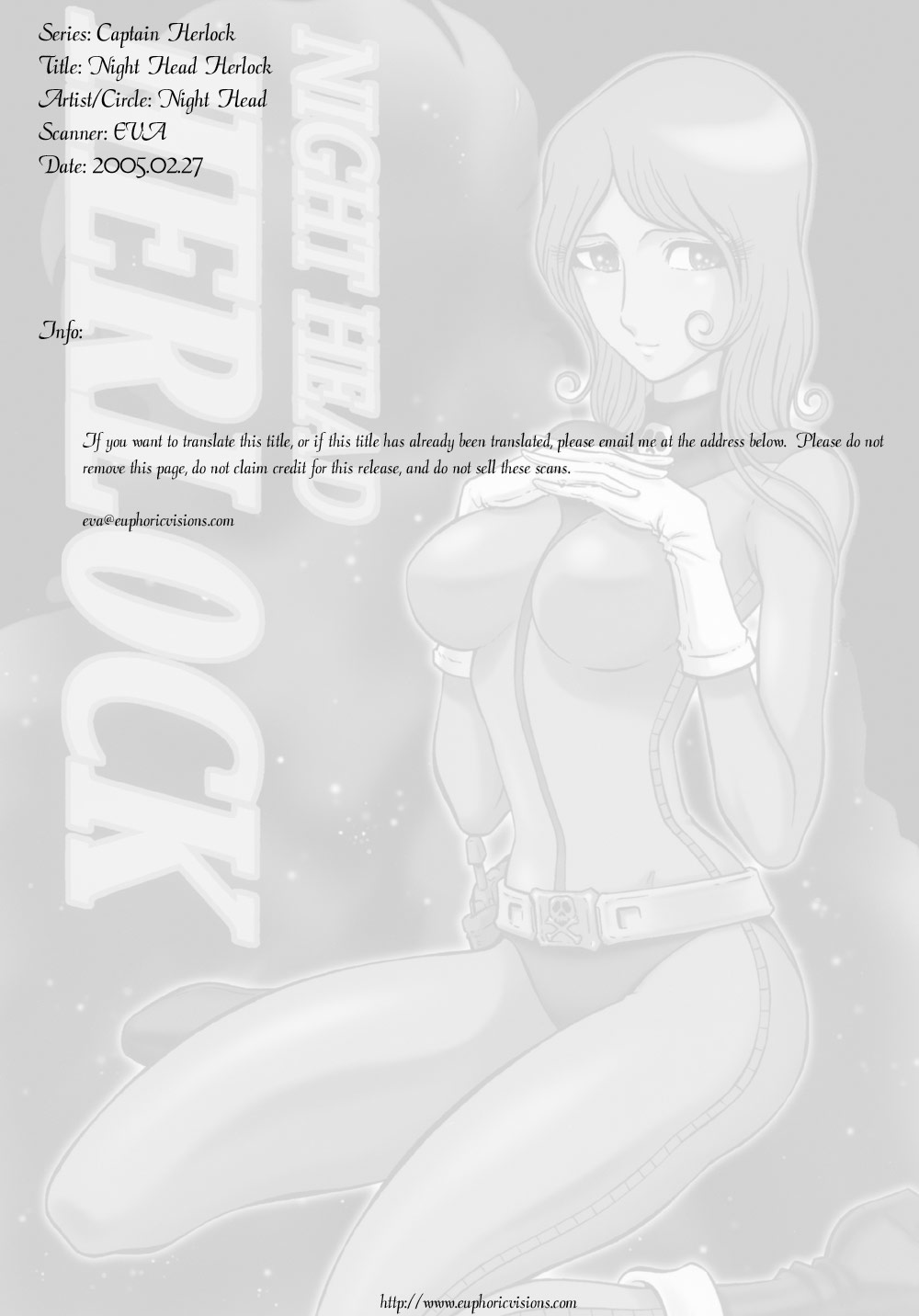 (C65) [Circle Taihei-Tengoku (Aratamaru)] Night Head Herlock (Galaxy Express 999, Space Pirate Captain Herlock) page 2 full