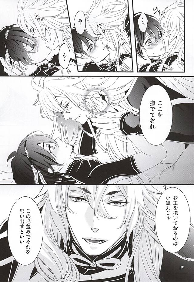 (Hyattou Ryouran ~Kimi no Heart o Shirahadori~) [Yarou Tomo no Bansankai (Asato)] Ookina Kitsune to Chiisana Mikazuki (Touken Ranbu) page 21 full