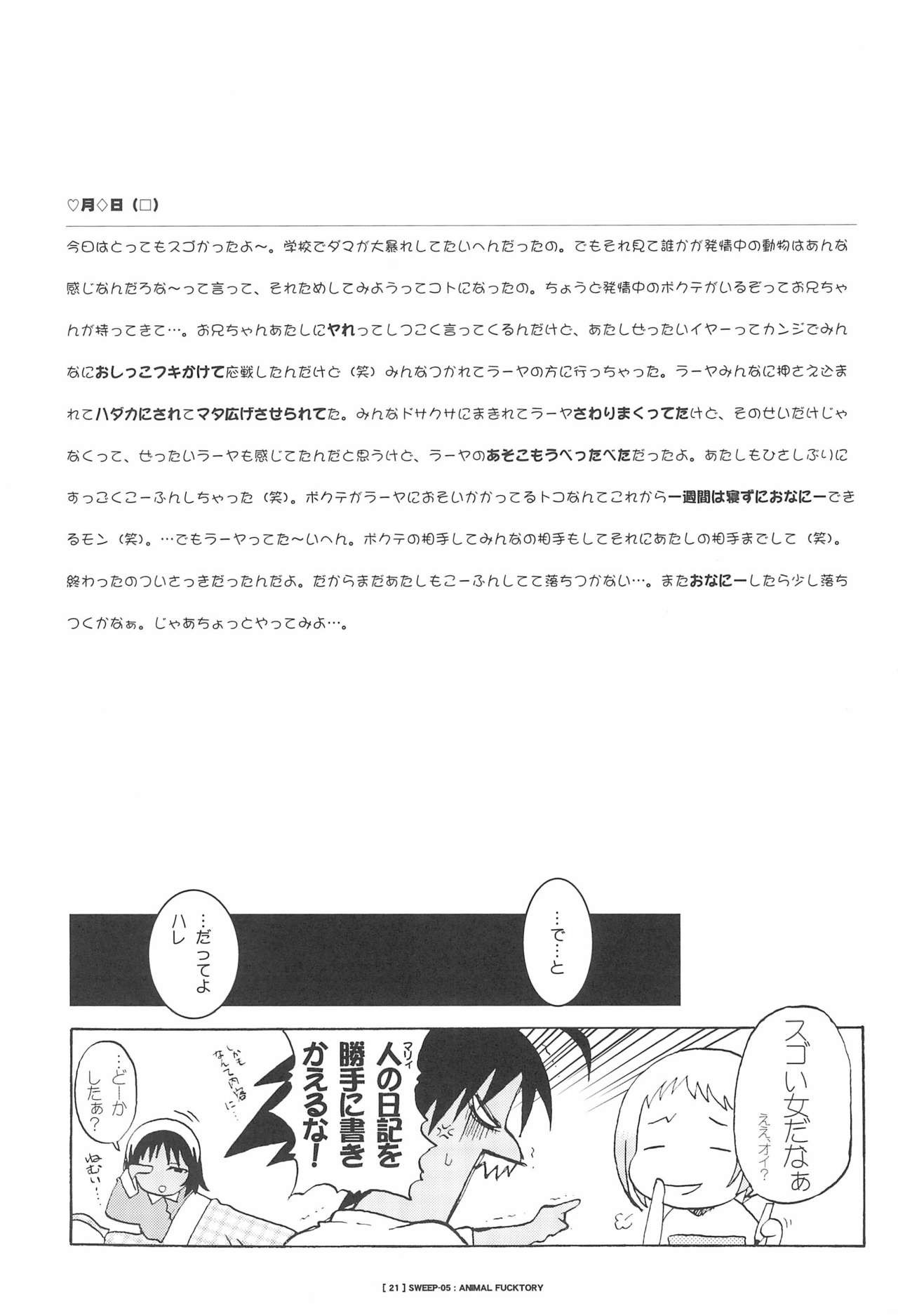 (SC15) [CHARM BOOKS (SOFTCHARM)] SWEEP-05 ANIMAL FUCKTORY (Azumanga Daioh) page 23 full