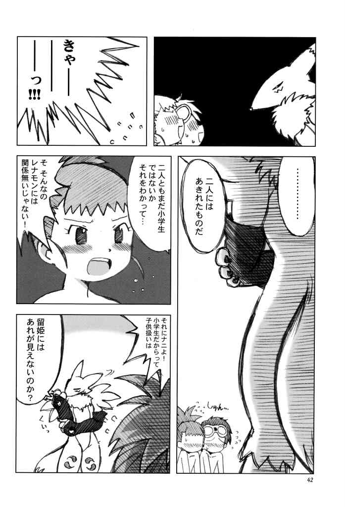 [Ukkaridou (Inari Satsuki, Shimazu Isami)] Love Love Funny (Digimon Adventure 02) page 41 full