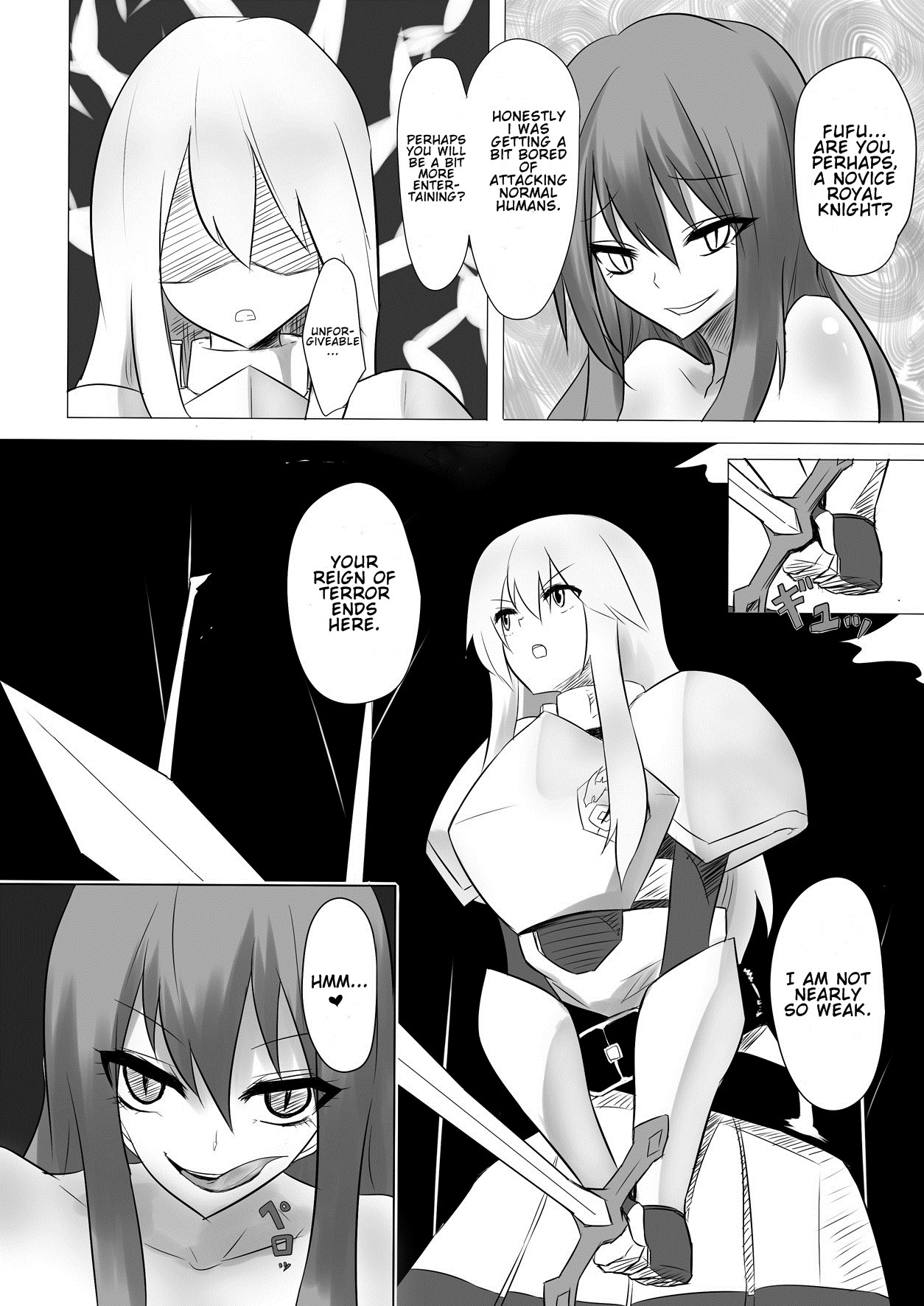 [Intondou (Stealth Moko)] Jingai Lez Rape -Lamia Hen- [English] [Ogodei-Khan] [Digital] page 8 full