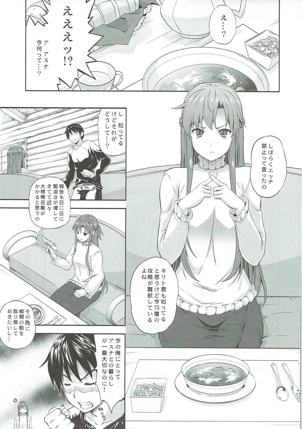 (C83) [Ark Emerald (Nanase Mizuho)] Sweet Asuna Online (Sword Art Online) page 4 full