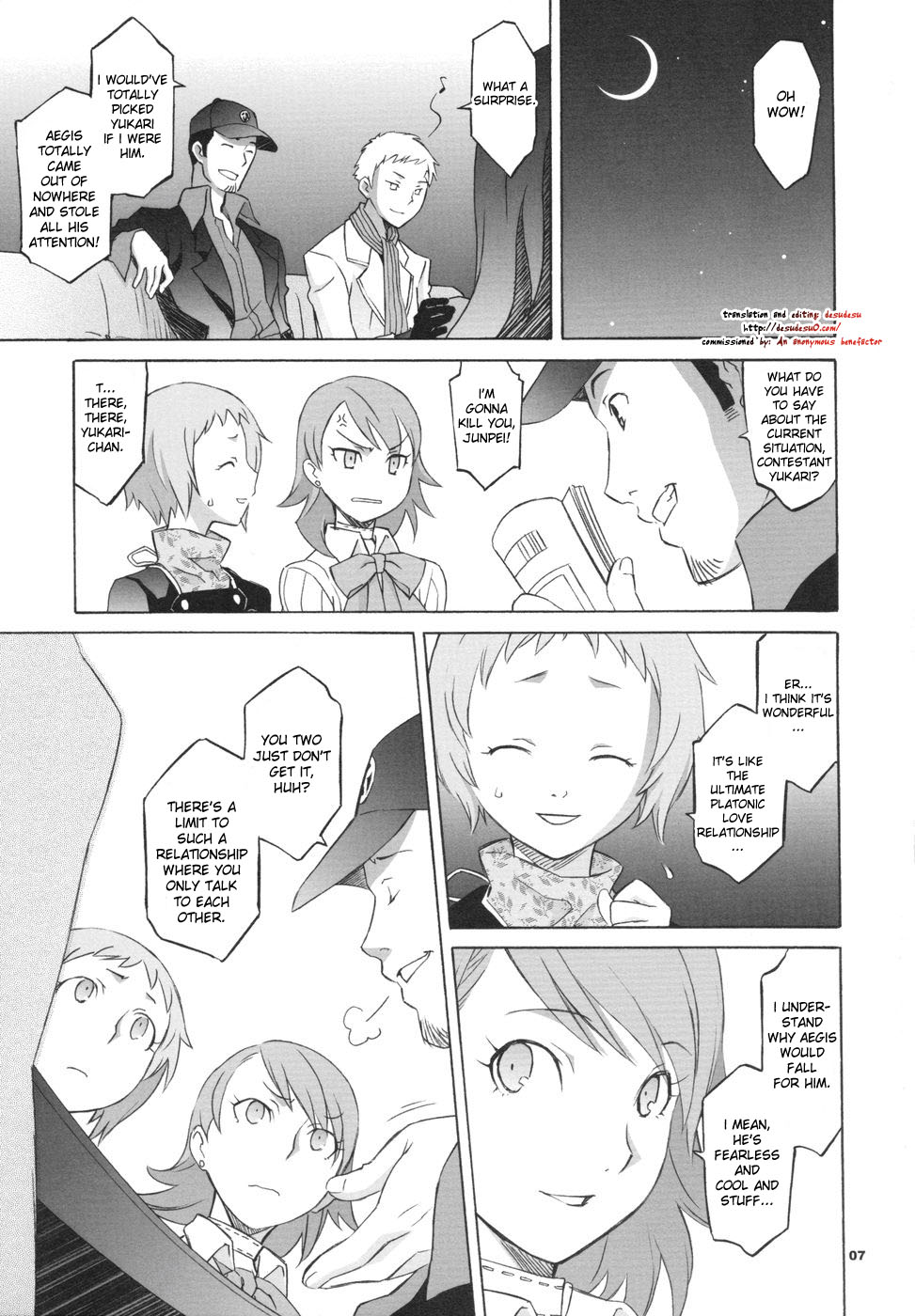 [Wagamamadou] Monogokoro (Persona 3)[English][DesuDesu] page 6 full