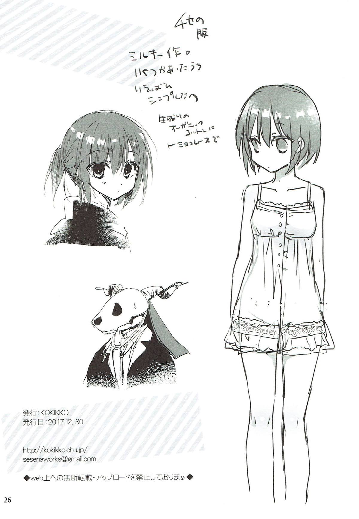 (C93) [KOKIKKO (Sesena Yau)] Yoru no Aishishi (Mahoutsukai no Yome) page 25 full