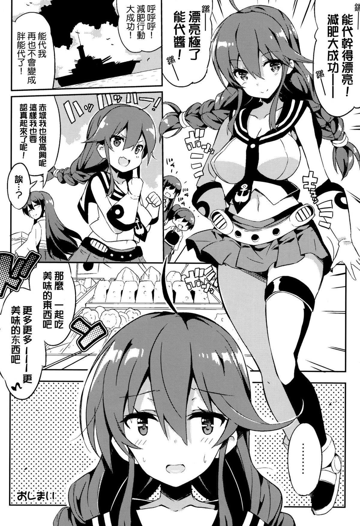 (C87) [odin (Kurokawa IZUMI)] Noshiro Ganbatte Diet shimasu! (Kantai Collection -KanColle-) [Chinese] [无毒汉化组] page 21 full