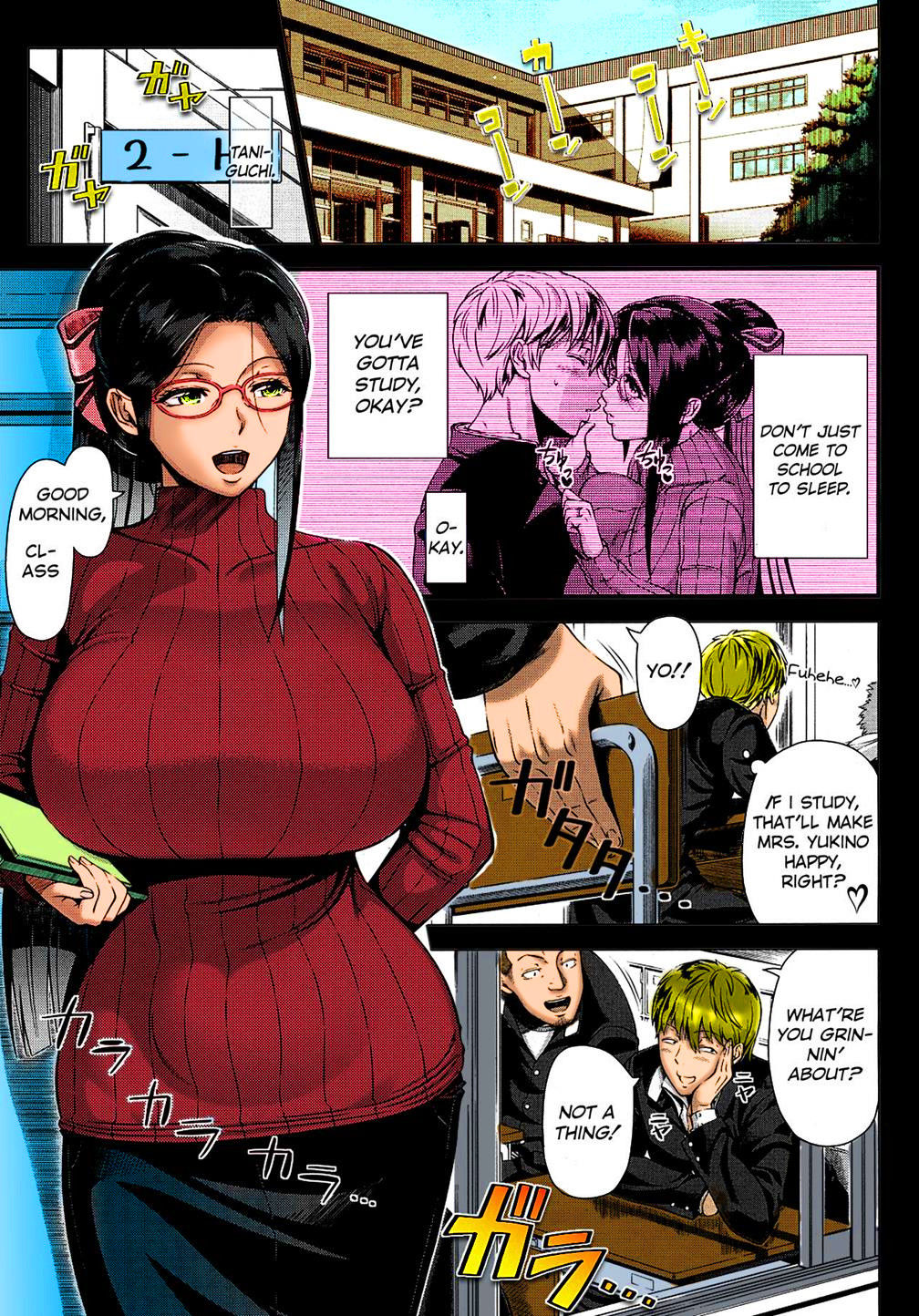 [Shinozuka Yuuji] Yukino Sensei no Seikyouiku | Mrs. Yukino's Sex Education (COMIC saseco Vol. 1) [Decensored][Color][English] =The Lost Light= page 3 full