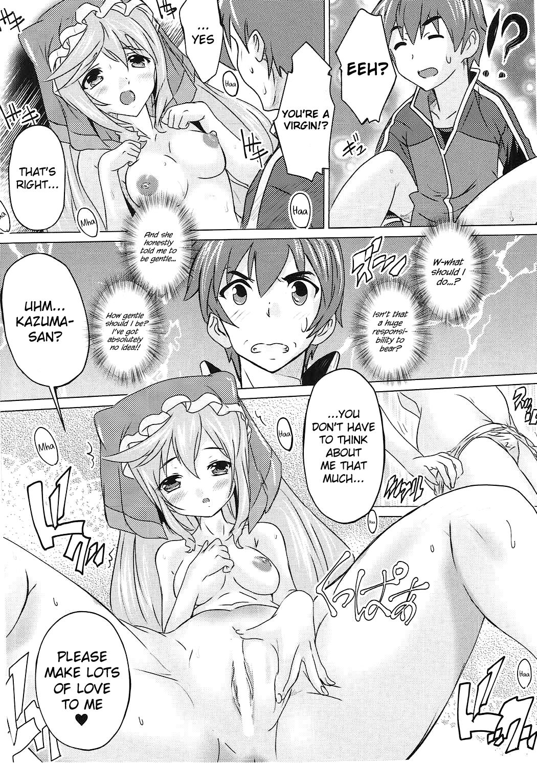 (COMIC1☆11) [Studio Q (Natsuka Q-Ya)] Kono Subarashii Megami to Syukufuku o! (Kono Subarashii Sekai ni Syukufuku o!) [English] {Hennojin} page 11 full