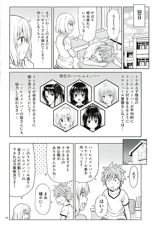 (C89) [Brain Dead (Eiji)] Momo no Harem Kanrijutsu (To LOVE-Ru Darkness) page 9 full