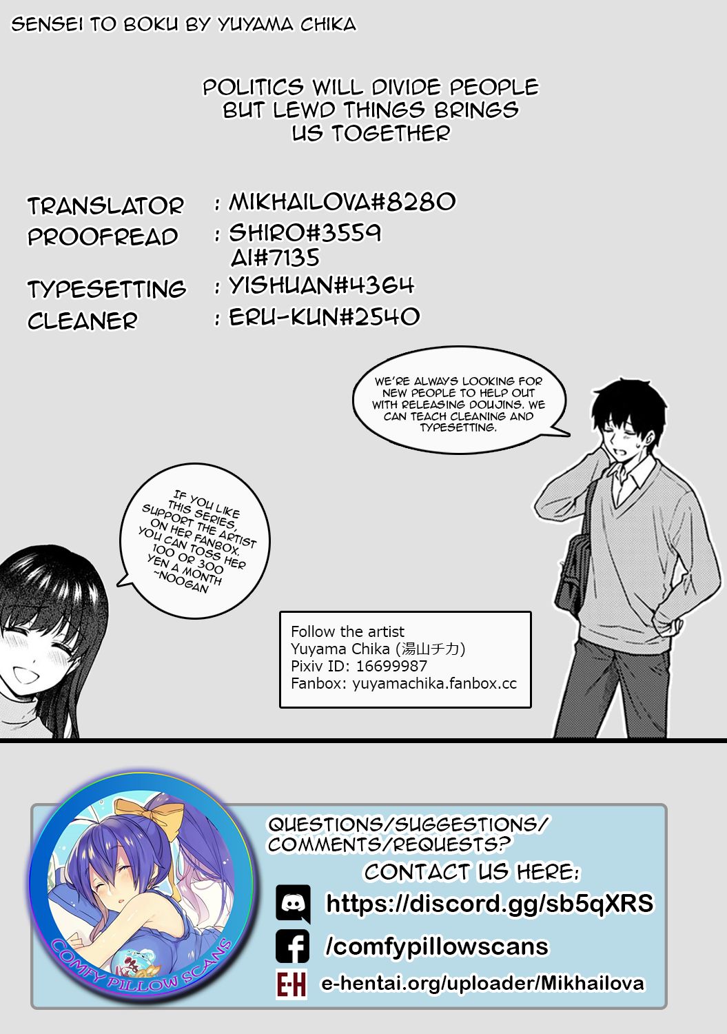 [Yuyama Chika] Sensei to Boku Ch. 1-10.2 [English] [Comfy Pillows Scans] page 301 full
