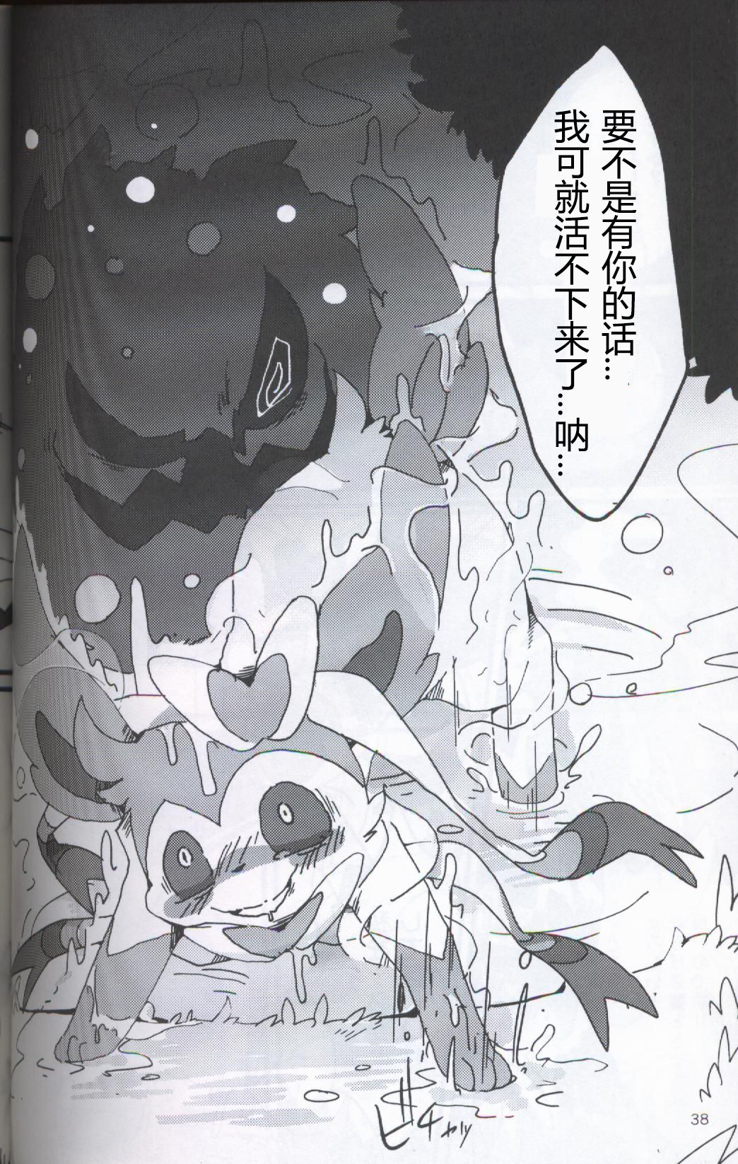 (Kansai! Kemoket 5) [FUYUGOMORI (winte)] TEARDROPS (Pokémon) [Chinese] [虾皮工作组] page 33 full