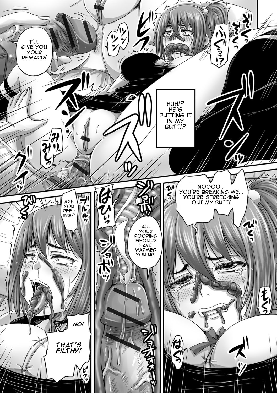 [Nozarashi Satoru] Usokki Bitch no Shotaiken | Lying Bitch's First Sexual Experience (Tabete wa Ikenai 3) [English] [Digital] page 13 full
