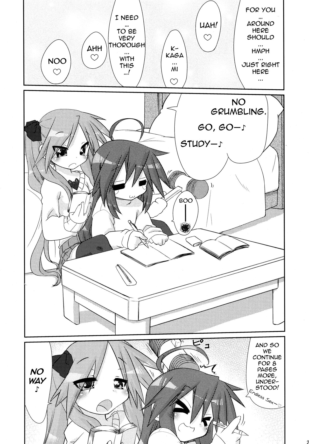 (C77) [CELTRANCE (Kogaku Kazuya)] Ijiwaru Kagami. Ijirare Konata. | Meanie Kagami. Teased Konata. (Lucky Star) [English] [The Chrysanthemum Translations] page 27 full