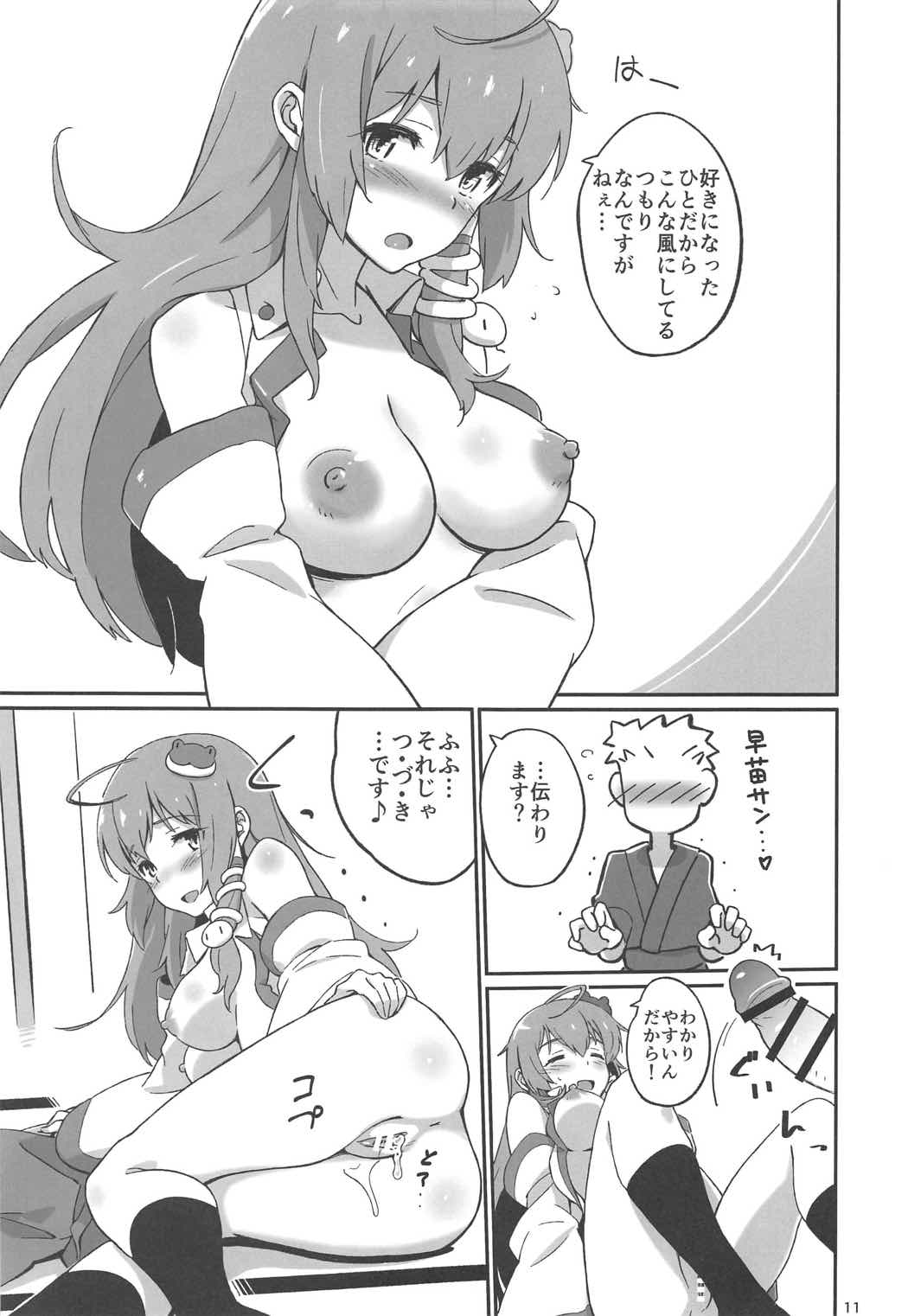 (C91) [Vitamin Gohan (Hasegawa Keita)] Sanae no Suki wa Todomarazu (Touhou Project) page 10 full