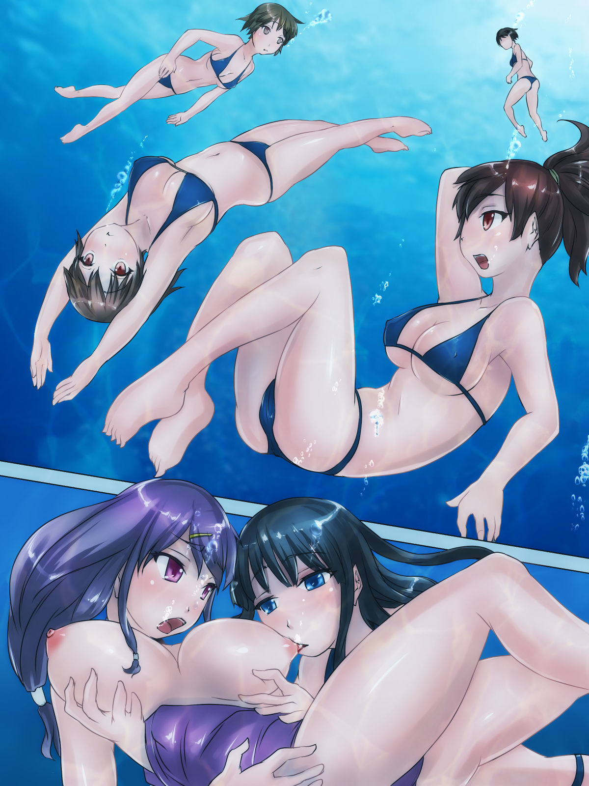 [H2O Aquarium (H2O)] Joshi Suiei Buin-tachi to Mizuzeme Chijoku Gasshuku Suru Ohanashi page 28 full