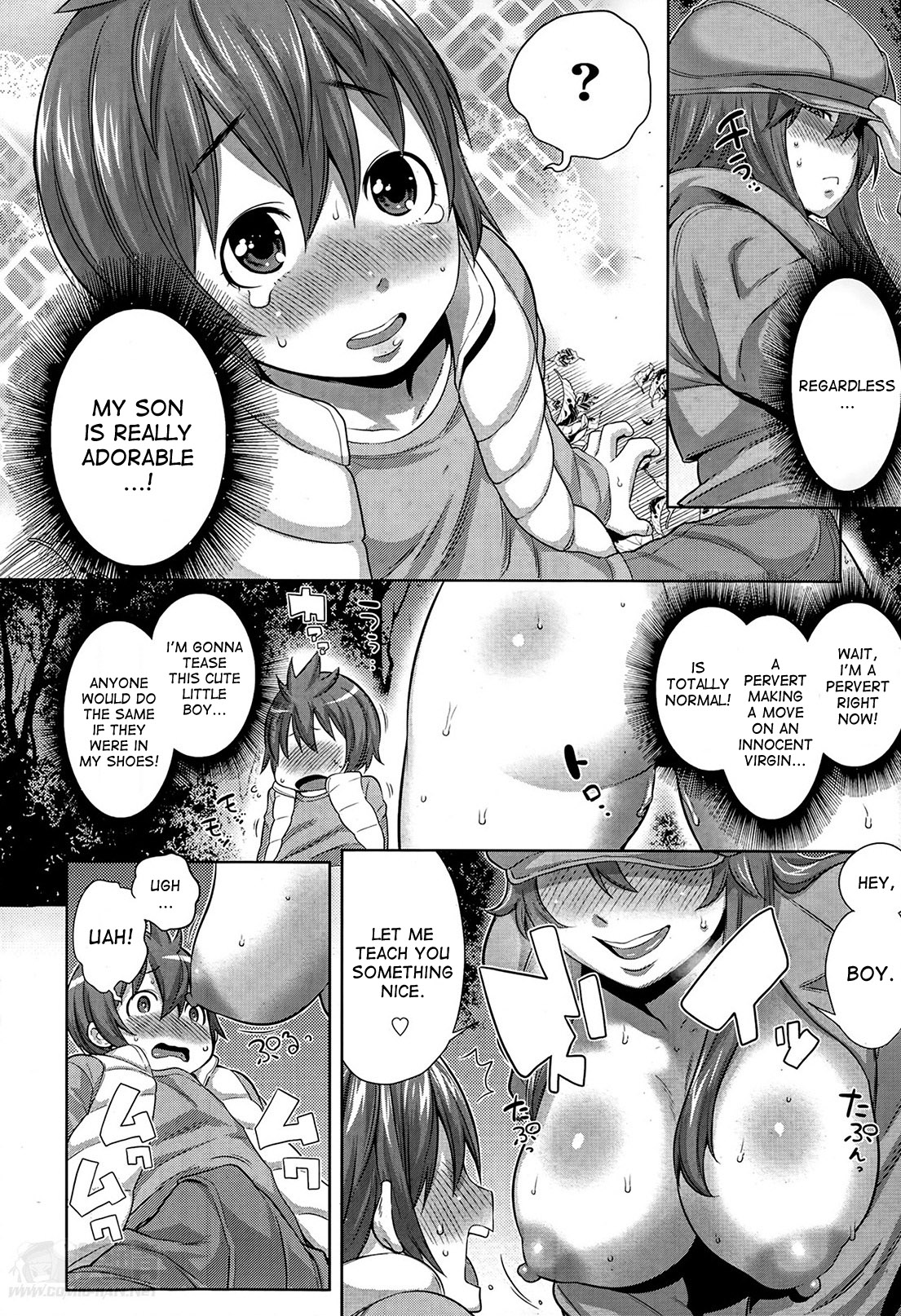 [Agata] Sono Haha, Chijo ni Tsuki | This Mother is a Pervert (Manga Bangaichi 2014-05) [English] [desudesu] page 6 full