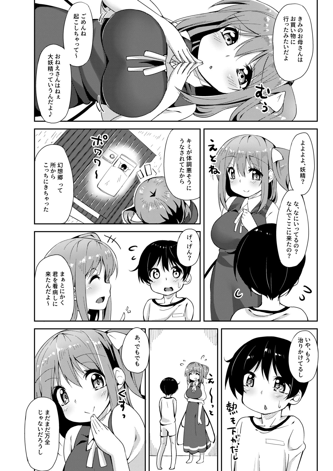 [Nigeru Support (Nigesapo)] S-gimi Dai Onee-chan ni Aisarenagara Shiborareru Hon (Touhou Project) [Digital] page 3 full