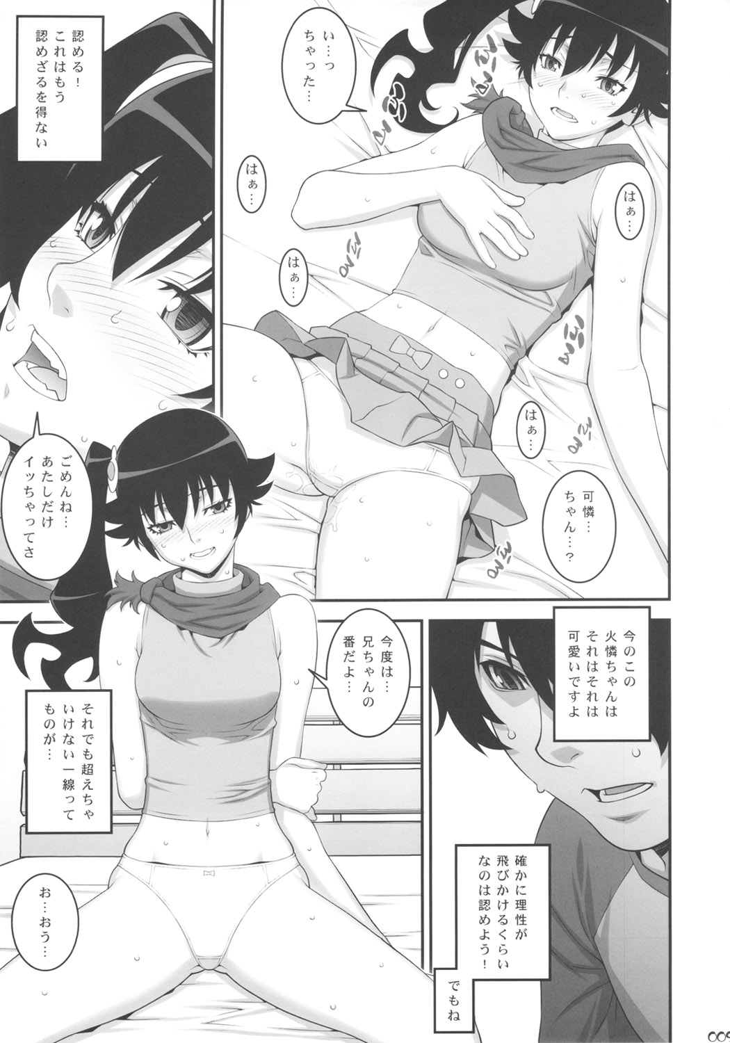 (C82) [Motchie Kingdom (Motchie)] Niichan ni nara Nani wo Saretemo Kamawanaiyo (Bakemonogatari) page 8 full