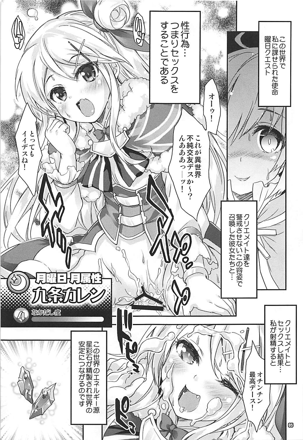 (COMIC1☆13) [Magic Private Eye (Mitsuki Mantarou)] Kirara Sector Zone (Kirara Fantasia) page 4 full