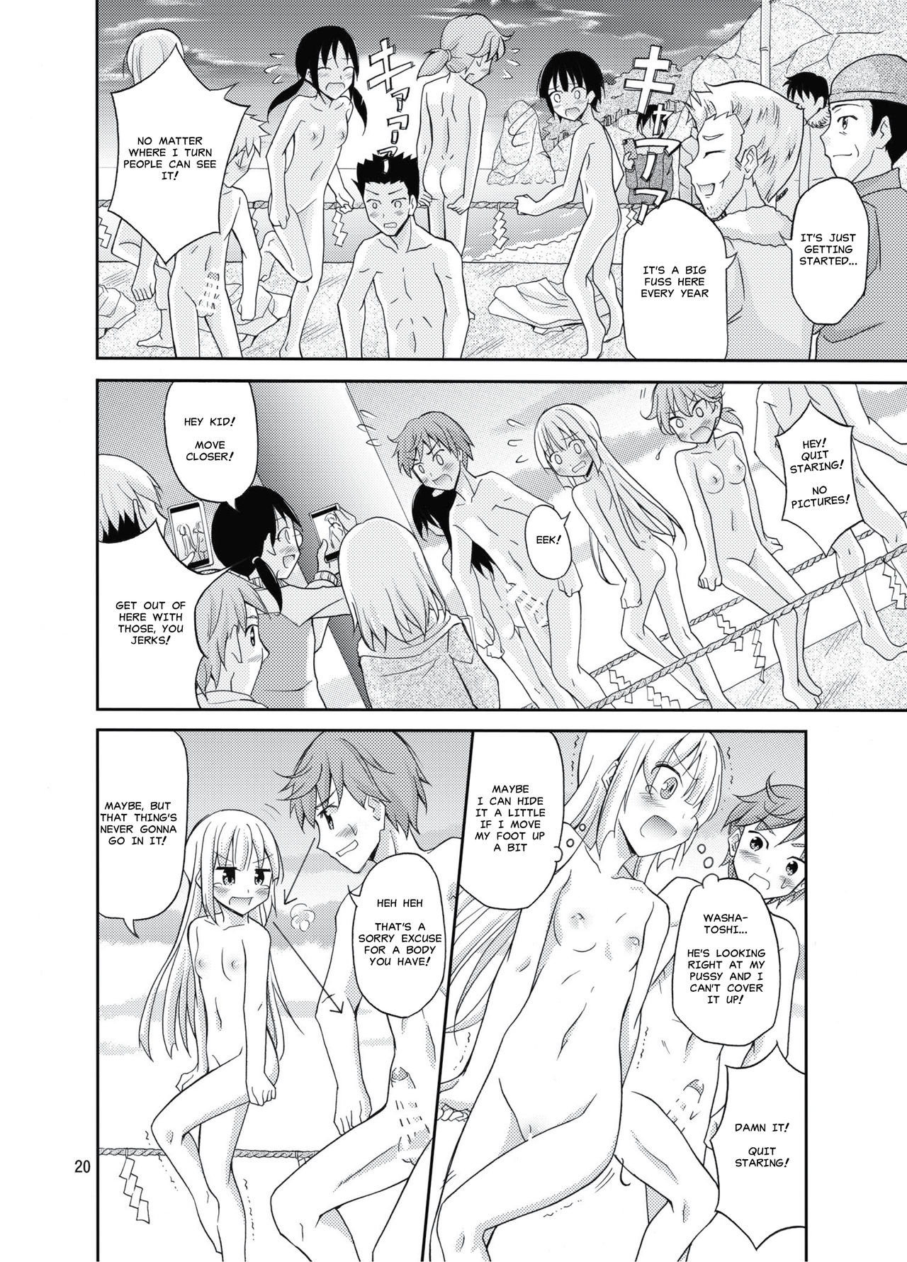 [Nihon Dandy (Matsuno Susumu)] Shima no Narawashi Zenra de Misogi [English] [MisterJ167] [Digital] page 19 full