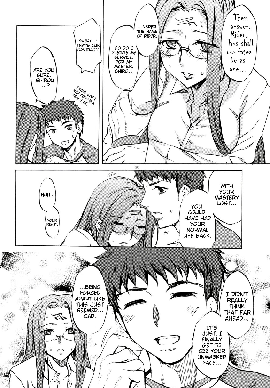 (C76) [Clover Kai (Emua)] Face/stay at the time (Face es-all divide) (Fate/stay night) [English] [EHCOVE] page 27 full