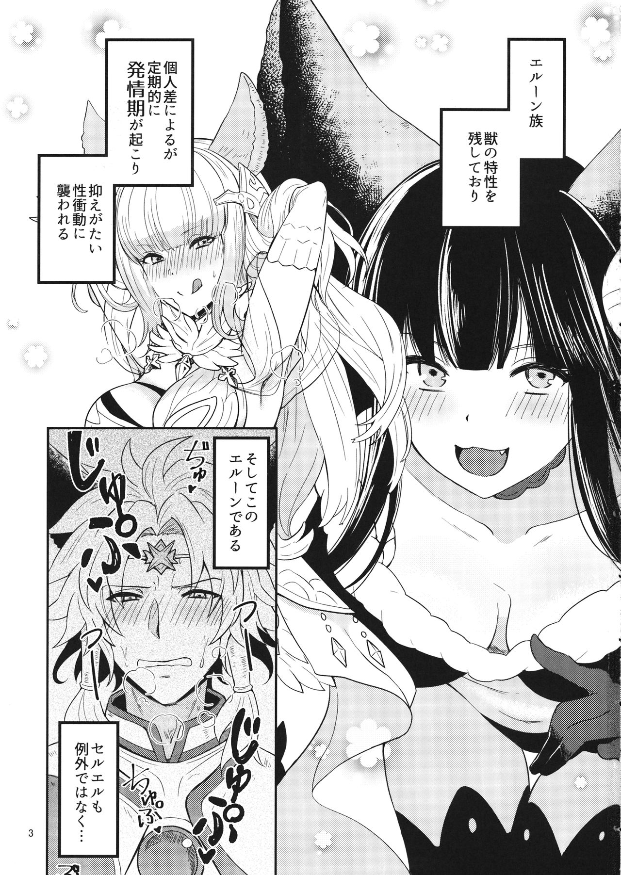 [チッチ牧場] 発情セルエルと性ジータちゃん (グランブルーファンタジー) page 2 full