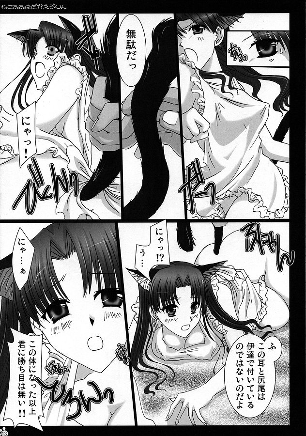 (ComiComi9) [UDON-YA (Kizuki Aruchu, ZAN)] Nekomimi Hadaka EpuRin (Fate/stay night) page 12 full