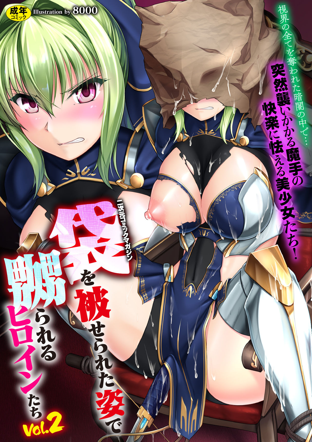 [Anthology] 2D Comic Magazine Fukuro o Kabuserareta Sugata de Naburareru Heroine-tachi Vol. 2 [Digital] page 1 full