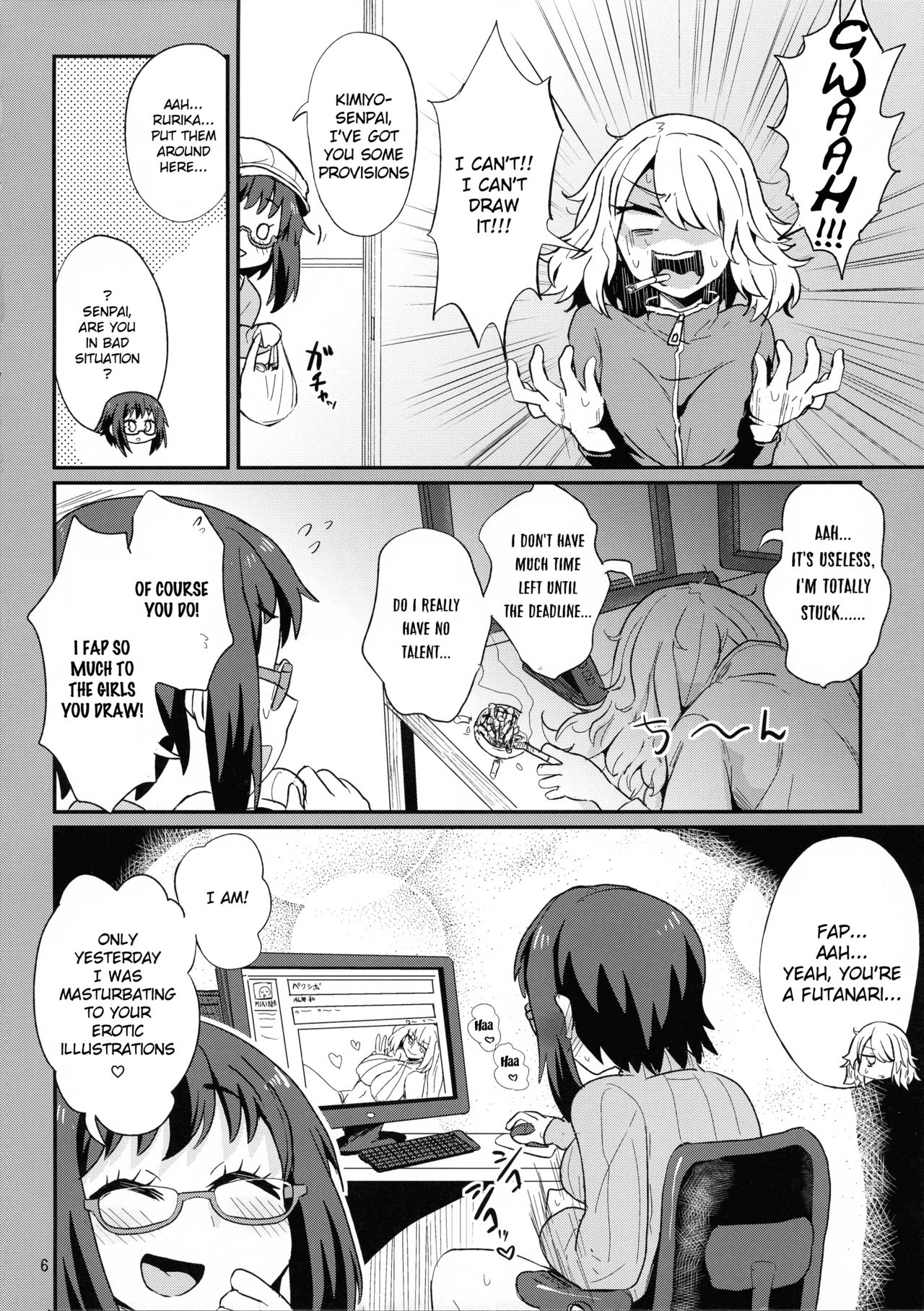 (C93) [Konnyaku Nabe (magifuro Konnyaku)] Mecha Shiko Shichau Kei Joshi [English] page 6 full