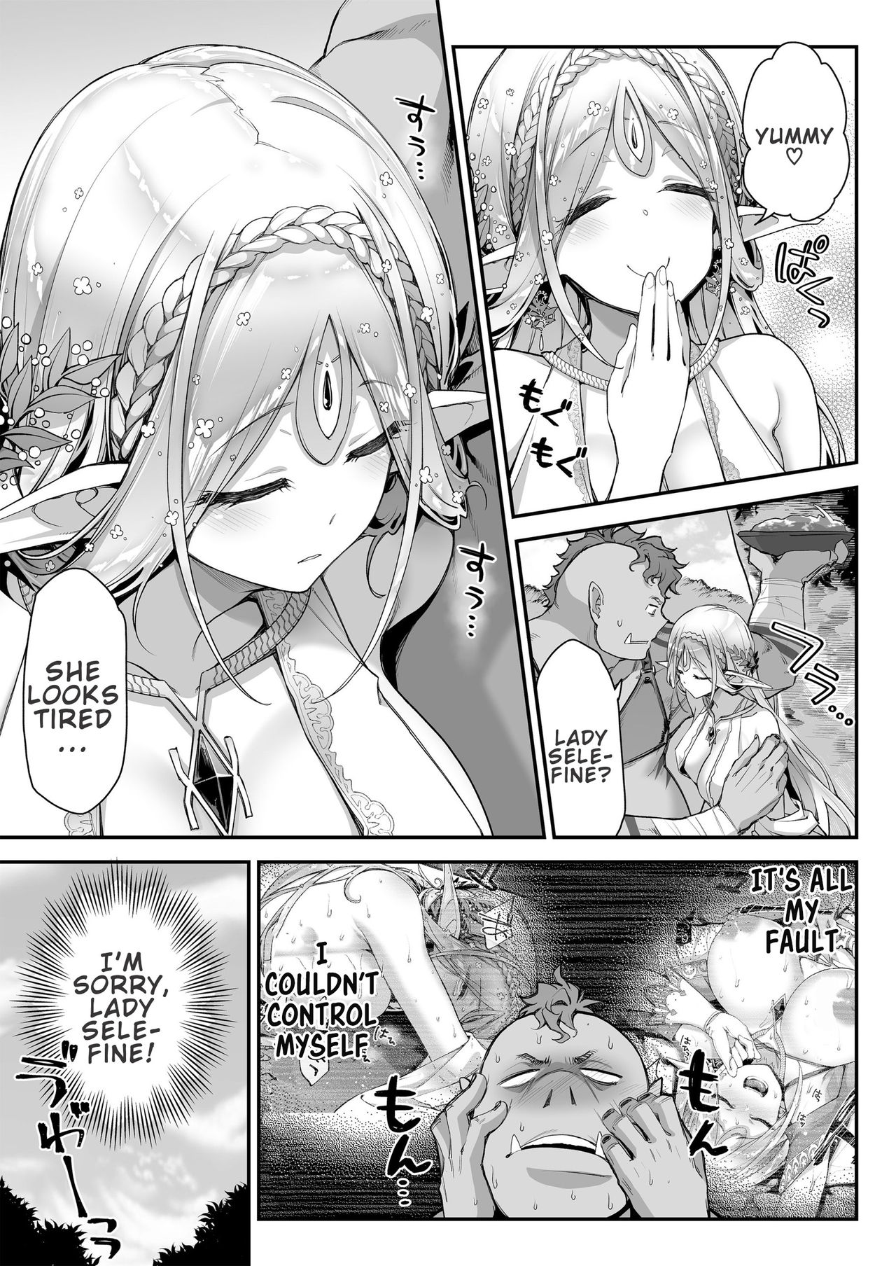 [Ichinose Land] Midara na Elf-san wa Orc-kun ga Osuki | Lewd Elf Likes Orc-kun [English] [Confidential TL] [Digital] page 14 full