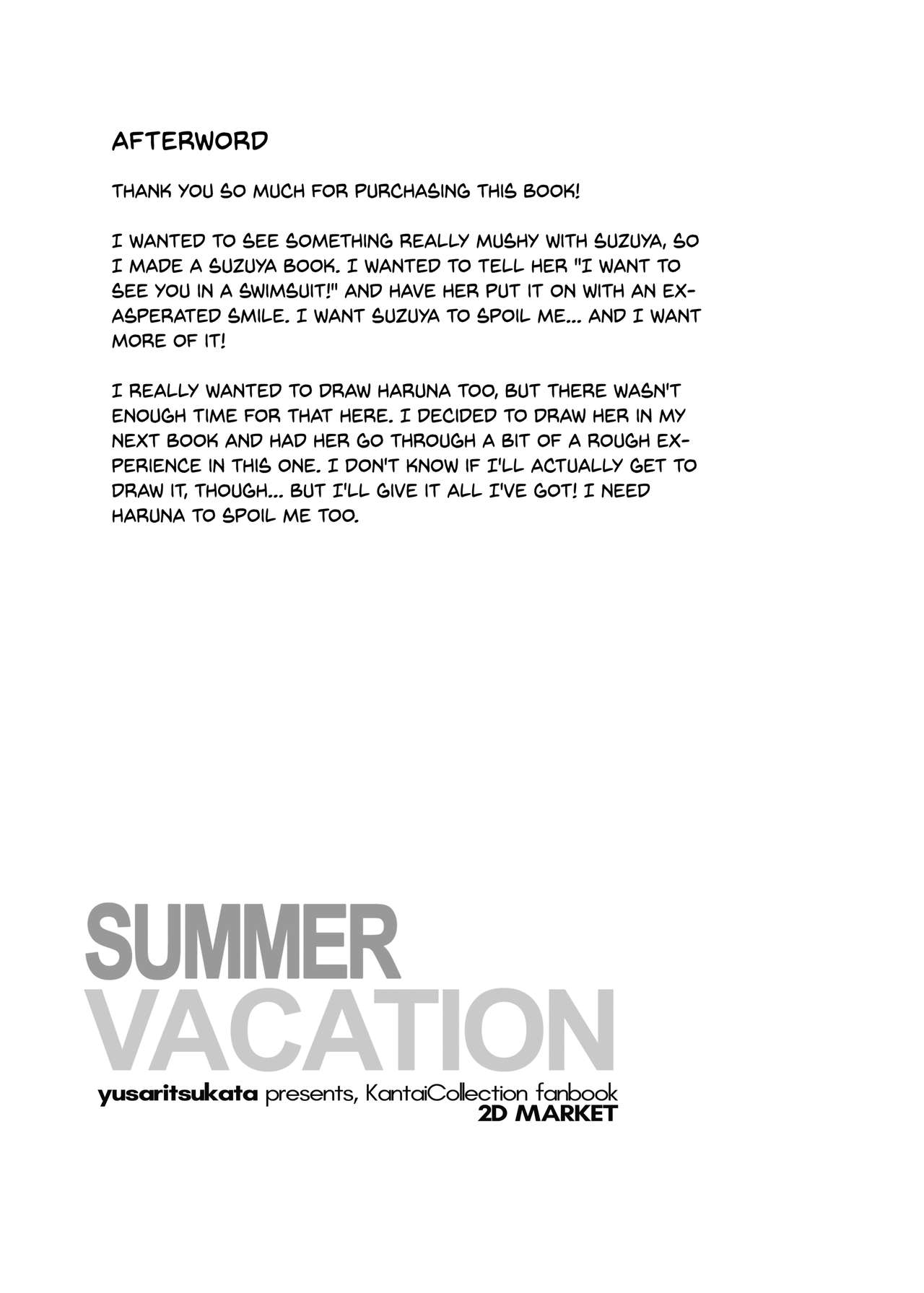 [Yusaritsukata (Awayume)] Suzuya to Natsu LOVE VACATION | Summer Love Vacation With Suzuya (Kantai Collection -KanColle-) [English] [2d-market.com] [Decensored] [Digital] page 21 full