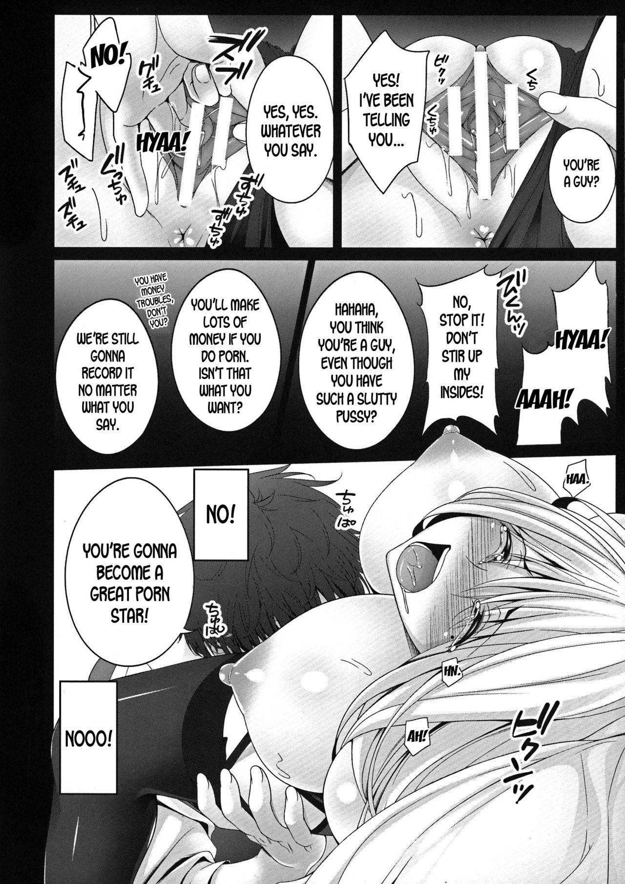 [Kazumu] Josou Sagishi no Junan | The Suffering of a Cross-dressing Scammer (Ochite Okasarete Mawasarete) [English] [desudesu] page 10 full